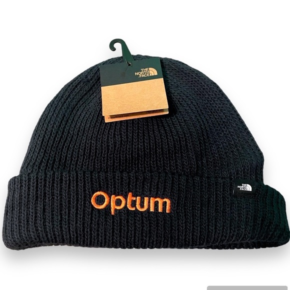 The North Face Accessories - The North Face Optum Navy Blue Woven Beanie Sock Hat | Winter Snow Cozy Sweater